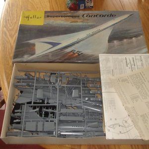 Heller model kit Air France Supersonic Concorde airplane sealed parts
